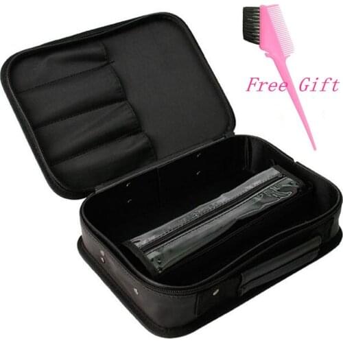 Newest Top Grade Professional PU Leather Barber Bags Salon Hairdressing Tool Storage Case Hair Clipper Bag Can Hold Hair Dryer