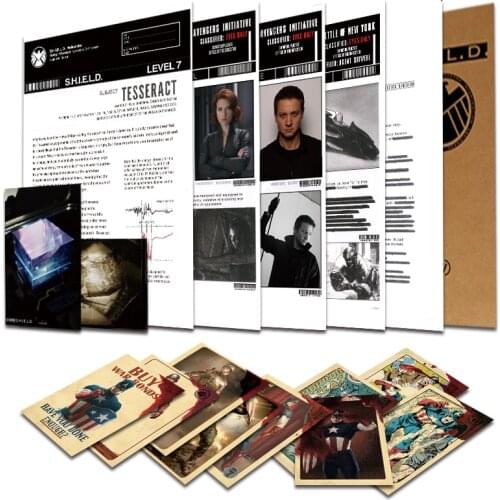 The Agents of Shield a5 file folder HYDRA Tesseract Photos file bag S.H.I.E.L.D file folder a4 office and school supplies decor