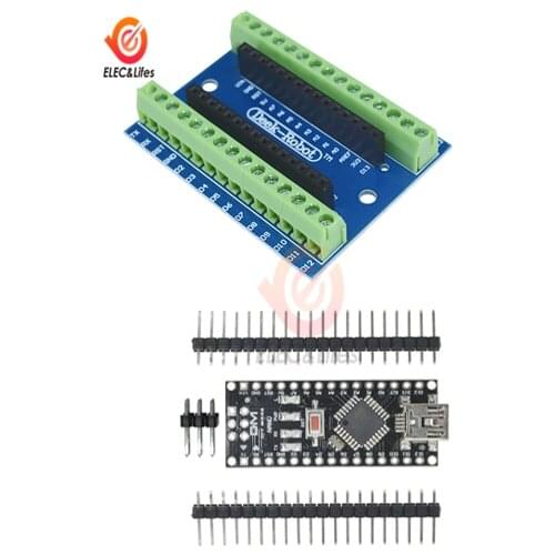 NANO V3.0 Adapter Expansion Board Controller ATMEGA328P NANO IO Shield + PL2303TA NANO V3.0 Kit Nano V4.0