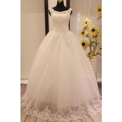 Factory direct new bride wedding dress lace embroidery nail bead piece retro sweet bandage wedding dress
