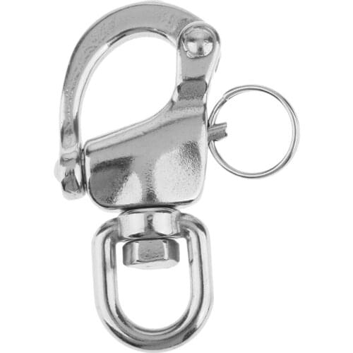 Marine-Grade 316 Stainless Steel Swivel Snap Shackle for Marine Boat Sailing Hardware