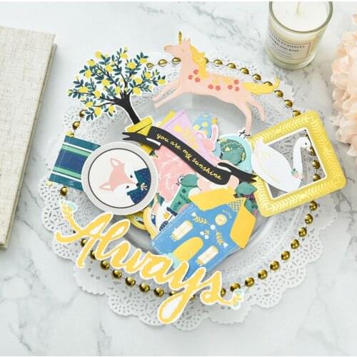 You Are My Sunshine Paper Cardstock Die Cut Stickers for DIY Scrapbooking/photo album Decoration Card Making Crafts