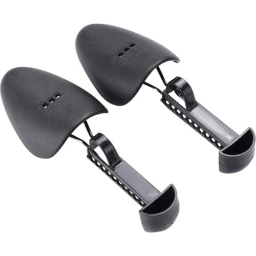 1 Pair Adjustable Men Womens Plastic Shoe Stretcher Durable Black Shoes Holder For Boots Shoe Expander Extender Support Keeper