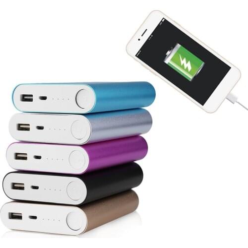 1PC Large Capacity USB External Backup Battery Charger 4*18650 Battery Power Bank Case For Phones Charging