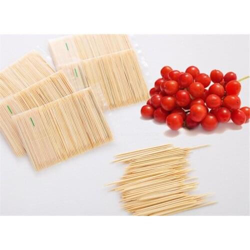 100 pcs/Bag Natural Disposable Bamboo Toothpicks Double Head Family Restaurant Hotel Travel Supplies Toothpicks Tools