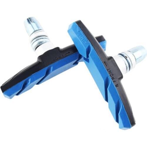 2pcs Bicycle Rubber Alloy V Brake Pad MTB Road Bike Bike Replacement Break Block Road Bicycle Brake Shoes Rubber Sheet