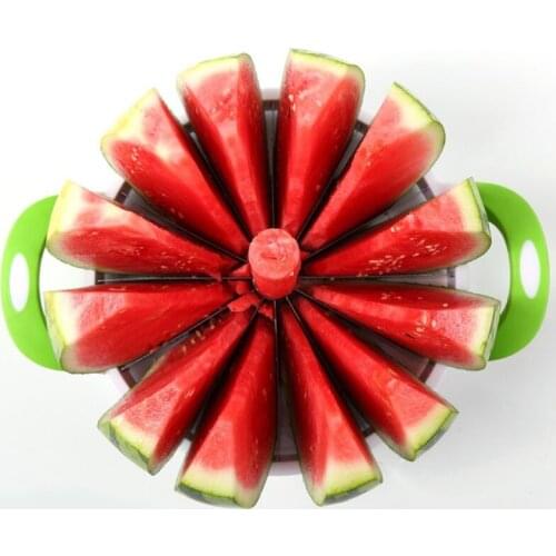 304 Stainless Steel Large Size Sliced Watermelon Cantaloupe Slicer Fruit Divider Kitchen Gadgets Watermelon Slicer Cutter