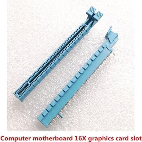 5pcs Computer motherboard PCI-E 164P slot socket 16X graphics card slot socket fishtail blue black