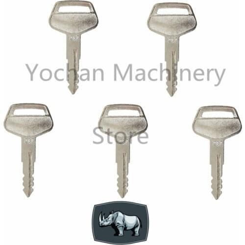 5 Pcs Heavy Equipment Ignition Key 787 For Komatsu Backhoe Dozer Excavator Loader