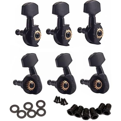 6Pcs / Set 3R3L Guitar open String Tuning Pegs Keys Machine Heads Tuners R 1:18