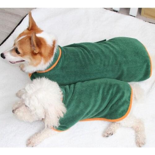 Pet Dog Bathrobe Pet Dog Towels Poodle Bichon Schnauzer Pug French Corgi Golden Retriever Husky Big Large Dog Bath Towel Costume