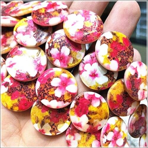20pcs nice shell beads mother of pearl beads size 20mm flower beads for bracelets making accessories many colors availables