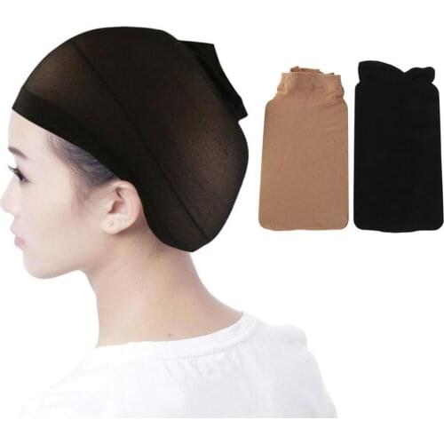 1Pc Men Women Stocking Wig Liner Cap Snood Nylon Stretch Mesh Hollow Hat