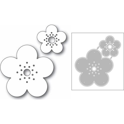 Plum Blossom Layered Flower Plant 2020 New Metal Cutting Dies Stencils For DIY Scrapbooking Album Decorative Embossing Craft Cut