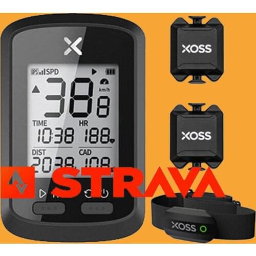 XOSS G+ Bike Speedometer GPS Bicycle Computer Bluetooth ANT+ Magene Cadence Speed Sensor Run HRM Belt Mount Wahoo Garmin BT Band