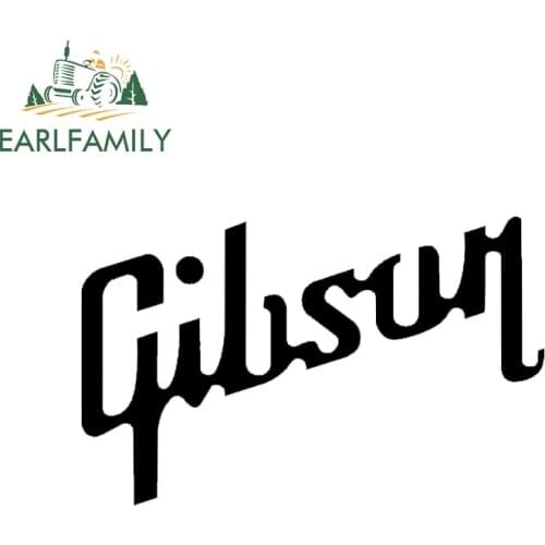 EARLFAMILY 13cm Gibson Usa Guitar Vinyl Decal Sticker Les Paul for Car Laptop Guitar Case Funny Car Styling Graphics