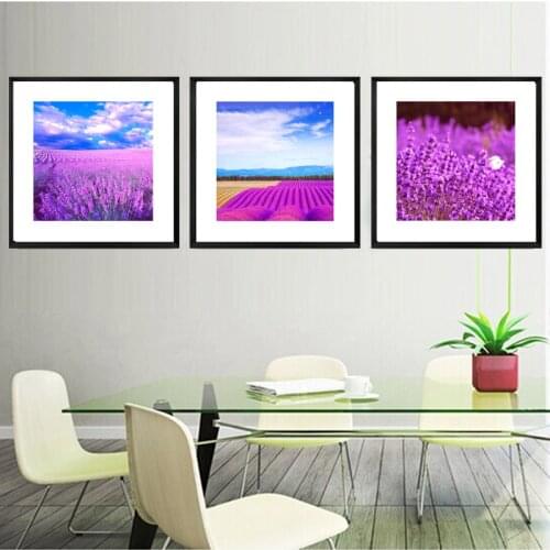 3 Pc Pink lavender Canvas Paintings Wall Pictures For Living Room Home Decor Canvas Prints for Bedroom Flower Decorative Picture