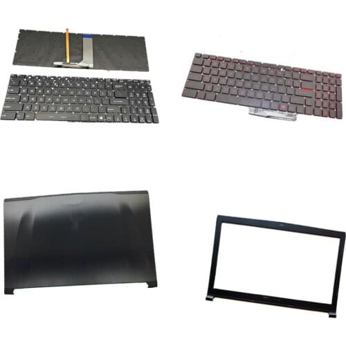 Laptop LCD Top Cover Front Bezel Laptop Keyboard For MSI GE62 2QC-264XCN 2QD 2QE 2QF 6QC 6QD 6QF GE62VR 6RF-010CN GE63 Black