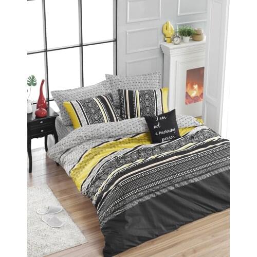 Bedding Set %100 Cotton With Pillowcase Duvet Cover Sets Linen Sheet Black Double Queen Size Quilt Covers Bedclothes Modern Cute