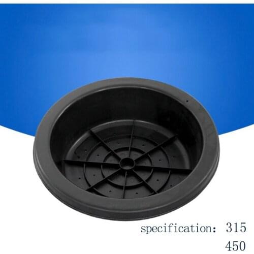 Composite manhole cover round manhole cover with inspection port for street landscape park black municipal manhole cover