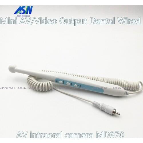 Mini AV/Video Output Dental Wired AV intraoral camera MD970 Video/RCA Rechargeable Intra Oral Camera free shipping