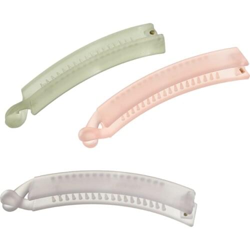 Molans Fashion Translucent Banana Clip For Women Hair Claws Hairclip Makeup Washing Tool Hairgrips Hair Accessories Headwear
