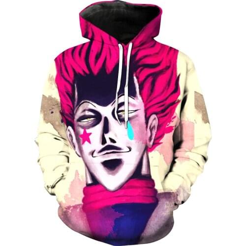 Hunter X Hunter Hisoka Death Pocket Pullover Hoody Men/Women Hip Hop Print 3D Sweatshirt Character Hoodie Tracksuits S-5XL