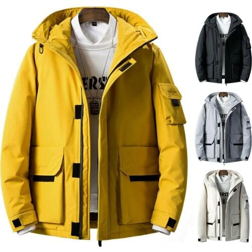 Winter Warm Duck Down Mens Hooded For Ski Mountain Outdoor Thick Jackets Coat Puffer Parka Thermal Windproof Snow Sport Male New