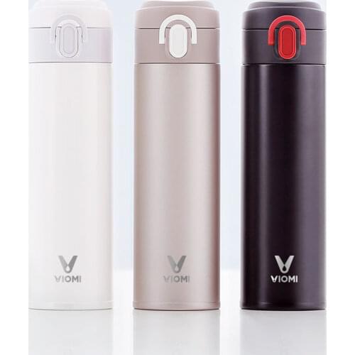 Youpin VIOMI Portable Vacuum Thermos 300ML /460ml Lightweight Alloy Material 24 Hours Thermos Single Hand ON/Close