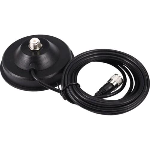 UHF PL259 Port Connectors 5M Feeder Cable +13cm Magnet Mount Bracket for Car Radio Amateur Ham CB Two Way Radio Antenna Base