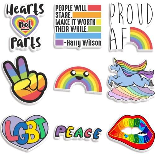 Colorful Rainbow Pattern Printed Planar Resin Fashion Letters for DIY Craft Supplies Phone Decorations Accessories 30pcs/lot