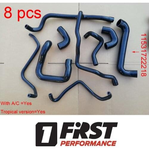 Radiator heater coolant hose for BMW E30 M20 320i 325i 325ix 325e 11531722218 11531718980 11531287651 11531718982 11531722743