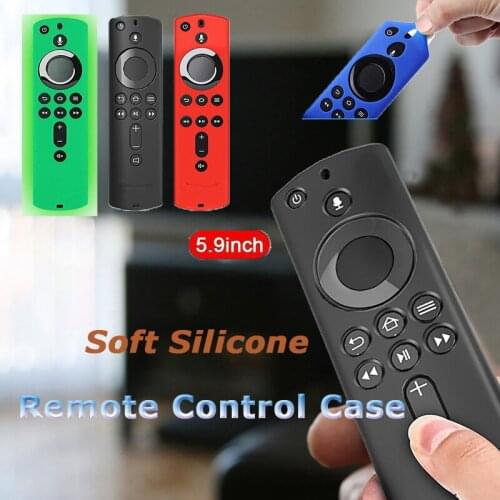 Silicone TV Remote Control Protector Case Cover Skin For Mazon Fire TV Stick 4K Luminous Protective Sleeve Shockproof Anti-Slip
