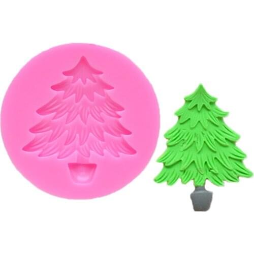 Christmas Tree Shape Fondant Cake Silicone Ice Chocolate Mold Fondant Sugar Baking Tools