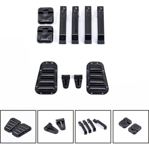 1:10 Rubber Cover Hinged Fuel Tank Door Handle Plastic Air Intake Grille Door Scraper for RC Track TRX4 RC4WD D90 D110 AXIAL SCX