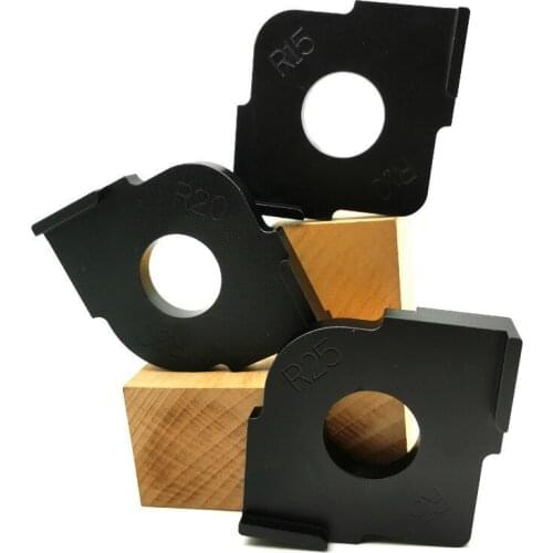 3Pcs R5-R30 Wood Panel Radius Quick-Jig Router Table Bits Jig Corner Template Woodworking Tool Aluminium Alloy