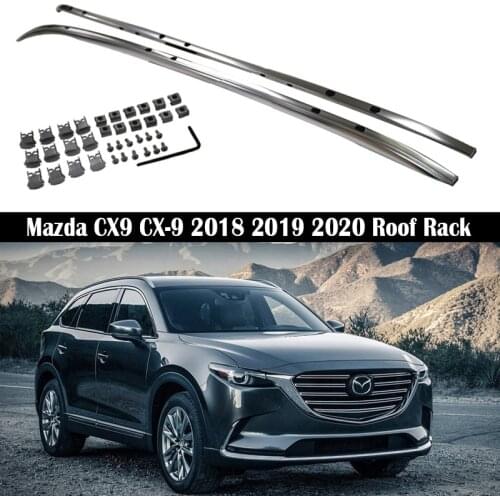 Roof Rack For Mazda CX9 CX-9 2018 2019 2020 2021 Racks Rails Bar Luggage Carrier Bars top Racks Rail Boxes Aluminum alloy