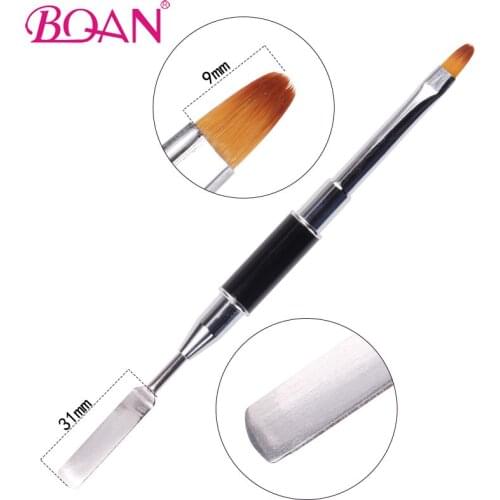 BQAN Nail Art Dual-Use Pen Seel Push Light Therapy Pen Nail Art Steel Push Phototherapy Pen Quickly Crystal Manicure Tools