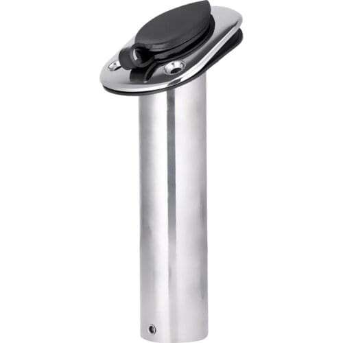 New Hot Stainless Steel Boat Fishing Rod Holder Flush Mount Pole Stand 30 Degree for Kayak Canoe Fishing Boat Accessories