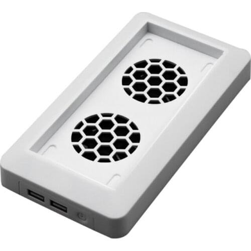 Dual Cooling Fan for xbox- Series S Vertical Stand Holder External Cooler 2 USB Ports Fans H054