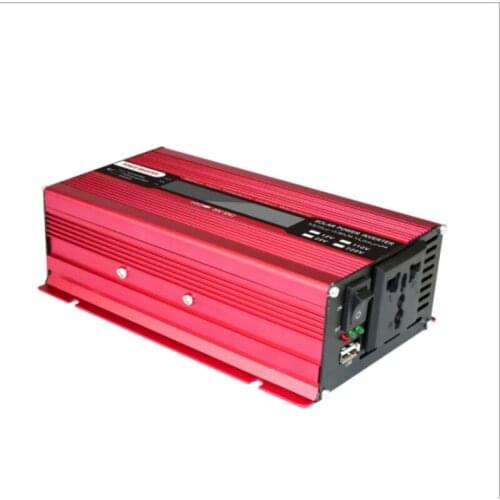 1500W inverter with LCD screen and USB battery pinch cigarette end vehicle power converter