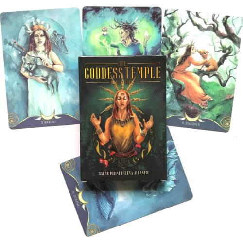 Goddess Templ Oracle Cards English Version Oracle Divination Fate Game Deck Table Board Games Playing Card With PDF Guidebook