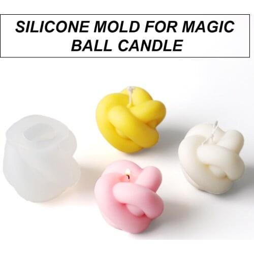 Creative Magic Ball Candle Silicone Mold DIY Aromatherapy Plaster Mold 3D Mousse Chocolate Wax Mould Soap Molds Cake Decorating