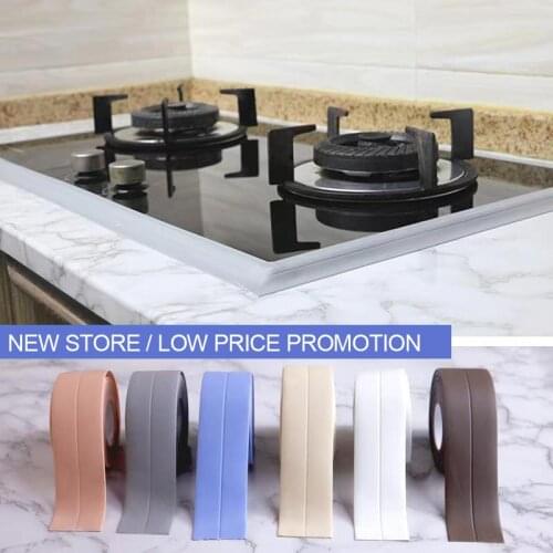 3.2M Sealing Strip Tape Kitchen Sink White PVC Waterproof Tape Self Adhesive Bathroom Toilet Anti-mildew Sealing Stickers Tape