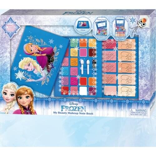 Disney girls frozen elsa anna Cosmetics Beauty Set Toy Diary modeling kids princess Fashion Toys Play House kids Gift