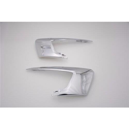 Front Bumper Upper Chrome Cover Stripe Trim Moldings Pair Left Right For Mitsubishi ASX 2016-ON