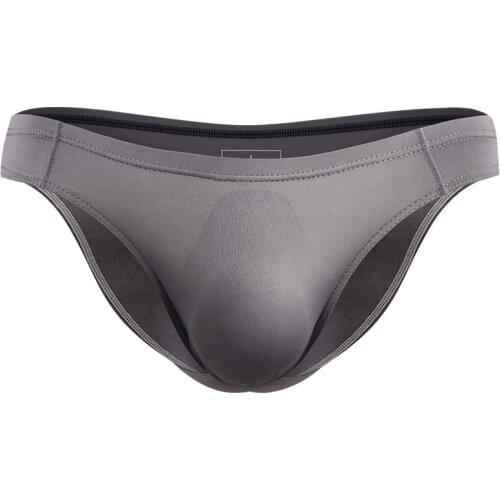Sexy Men Underwear Briefs Thin Ice Silk Panties Man Solid Breathable Pouch Underpants Male Penis Cueca Ropa Interior Homme L-3XL