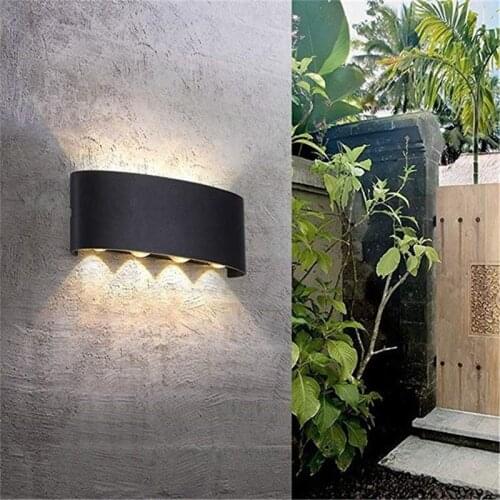 Sturdy Night Light IP65 Outdoor Wall Lamp Aluminum Durable Outdoor LED Light Living Room Bedroom Indoor Flashlight