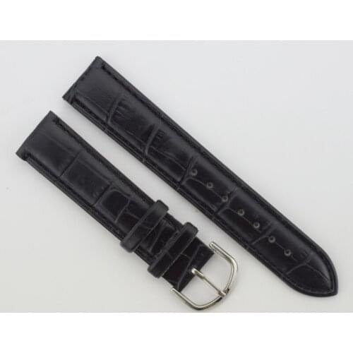 Low price Watch strap Fashion Leather Watches Band Strap 19mm Black Woman Man Watchbands Watch Belts