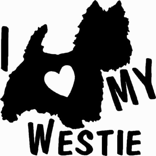 S51163 Various Sizes/Colors Car Stickers Vinyl Decal I love my West Hound Motorcycle Decorative Accessories Waterproof